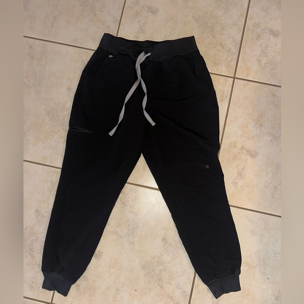 women's Black Zamora High Waisted - Petite Jogger Scrub
Pants - M -Petite /Black